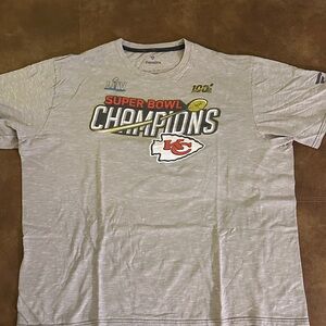 Kansas City Chiefs Fanatics Gray Super Bowl LIV Champions Tee